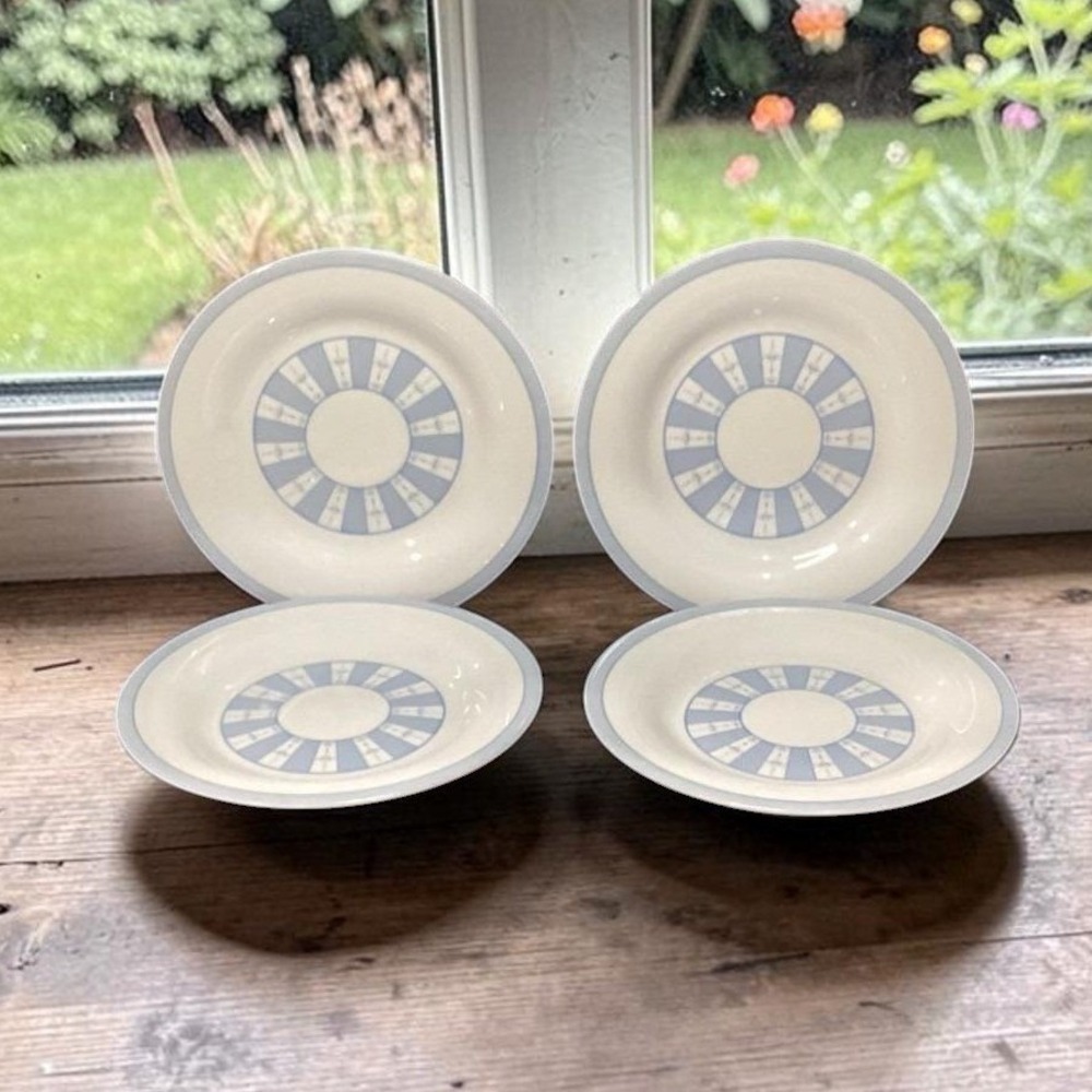 Martha Stewart Everyday Salad Plates, Set of 4,‎ Vintage Style Trellis Dishes